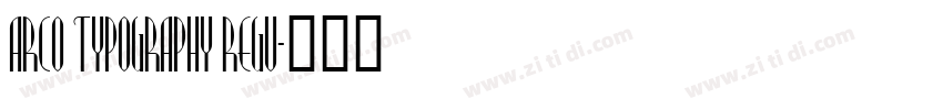 ARC0 Typography Regu字体转换